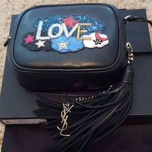 SAINT LAURENT LOVE TASSEL BLOGGERS HANDBAG